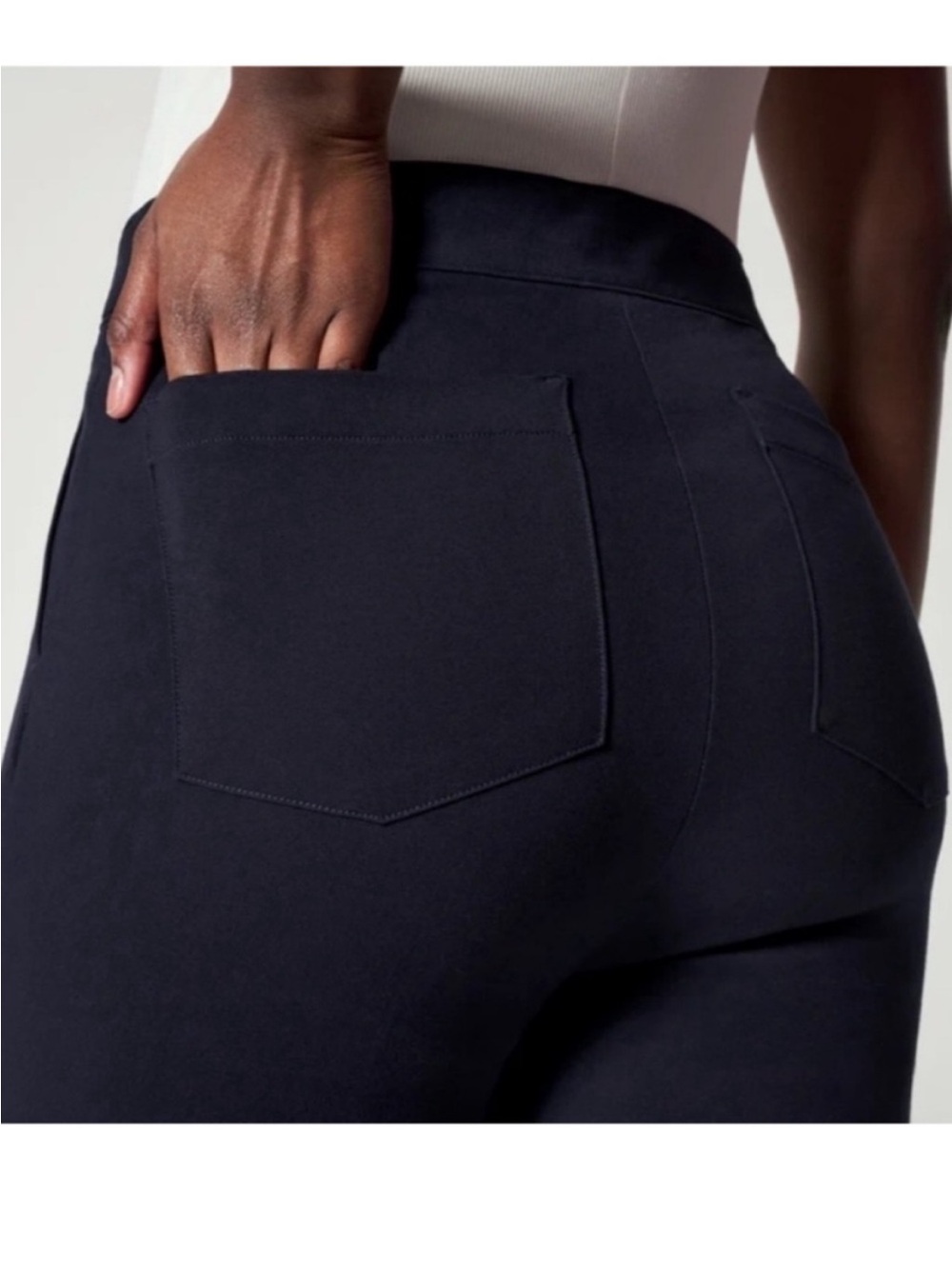 Spanx Classic Polished Kick Flare Black Pants Tall Size XL - Picture 7 of 12